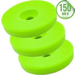 Liquid Elements Polierschwamm Centriforce V2 Soft Cut grün 150mm 3er Set